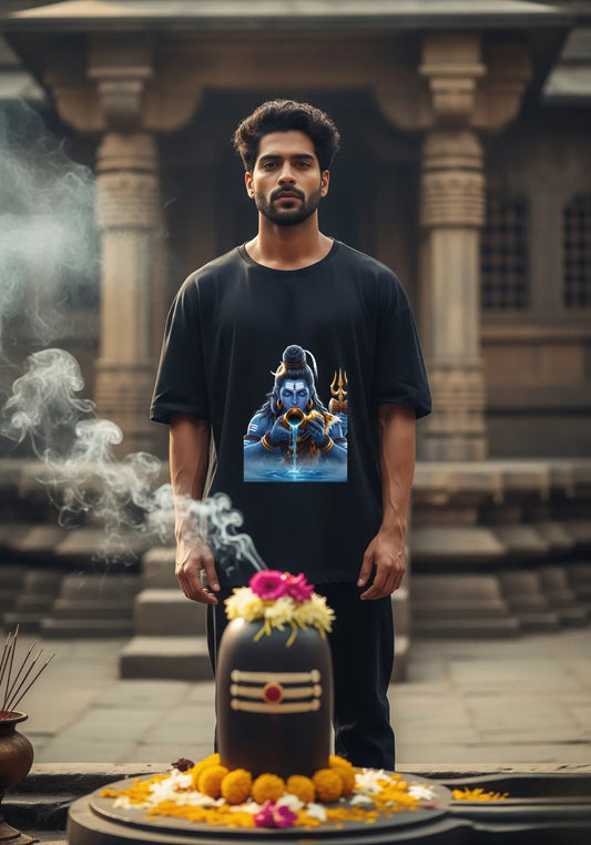 Shiva Oversized T-Shirt for Men & Women | FELT FELT
