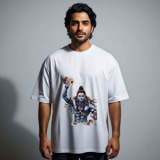 Divine Damaru Unisex Oversized Classic T-Shirt